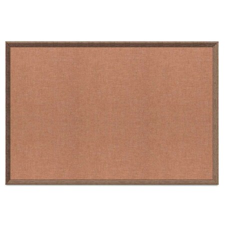 United Visual Products Board, 48x36, Walnut/Black UV703DEFAB-WALNUT-BLKPORC-BUFF